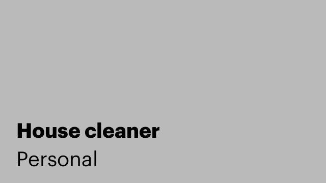 House cleaner