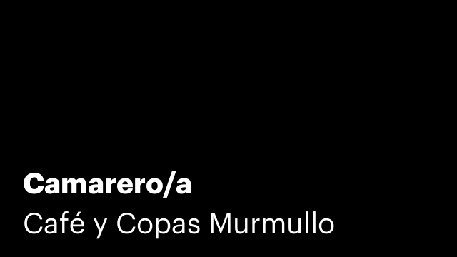 Camarero/a