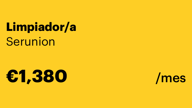 Limpiador/a