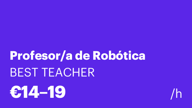 Profesor/a de Robótica