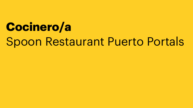 Cocinero/a