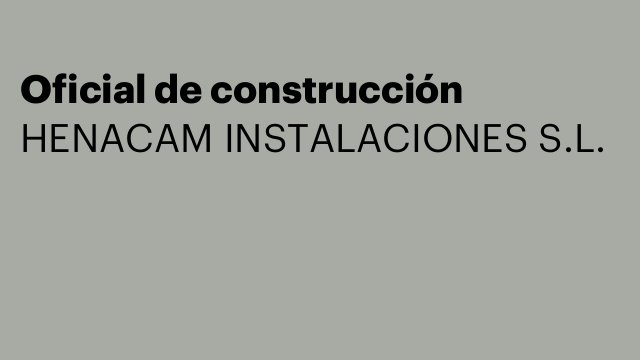Oficial de construcción