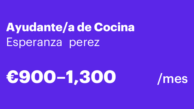 Ayudante/a de Cocina