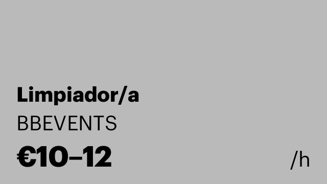 Limpiador/a