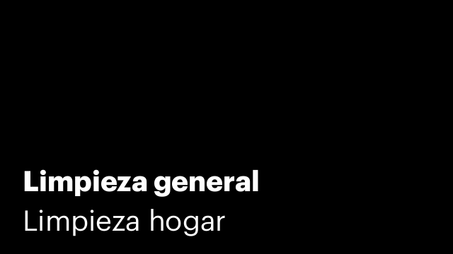 Limpieza general