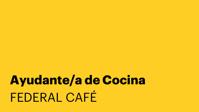 Ayudante/a de Cocina