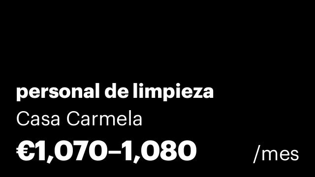 personal de limpieza