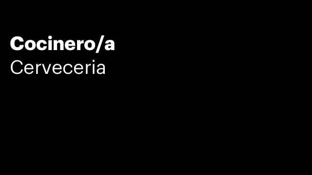 Cocinero/a