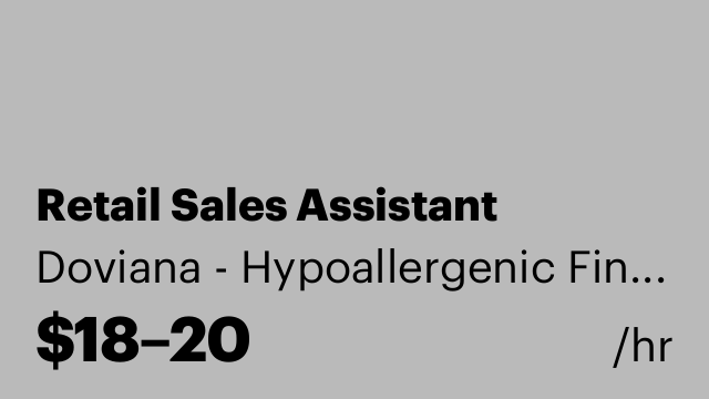 Retail Sales Assistant