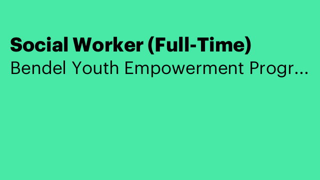 Social Worker (Full-Time)