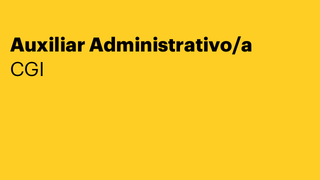Auxiliar Administrativo/a