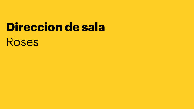 Direccion de sala