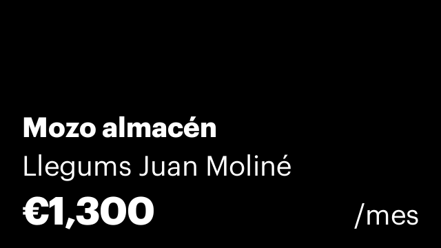 Mozo almacén