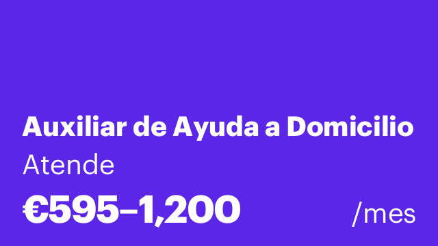 Auxiliar de Ayuda a Domicilio