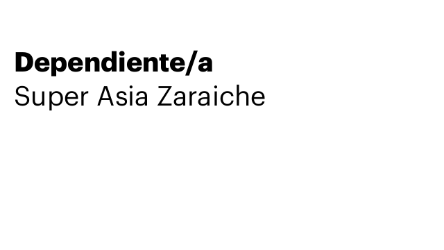 Dependiente/a