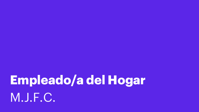 Empleado/a del Hogar