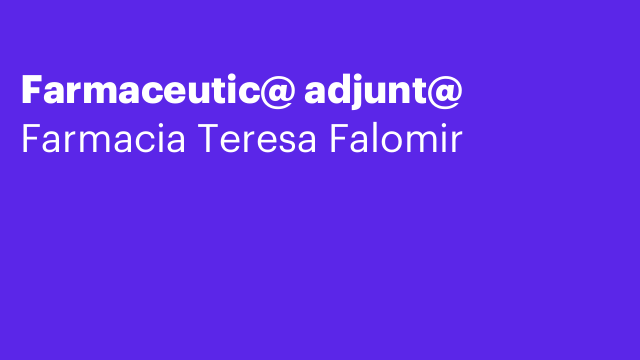 Farmaceutic@ adjunt@