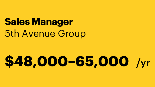 Sales Manager