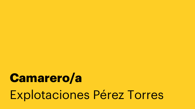 Camarero/a