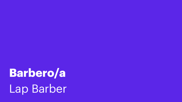 Barbero/a