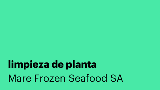 limpieza de planta