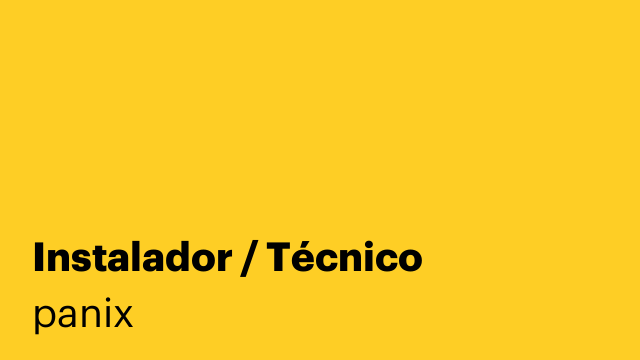 Instalador / Técnico