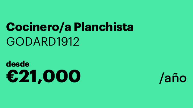 Cocinero/a Planchista