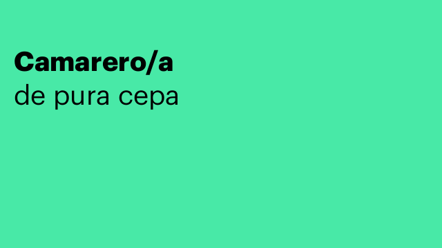 Camarero/a