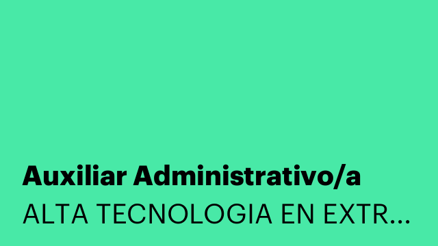 Auxiliar Administrativo/a