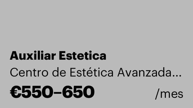 Auxiliar Estetica