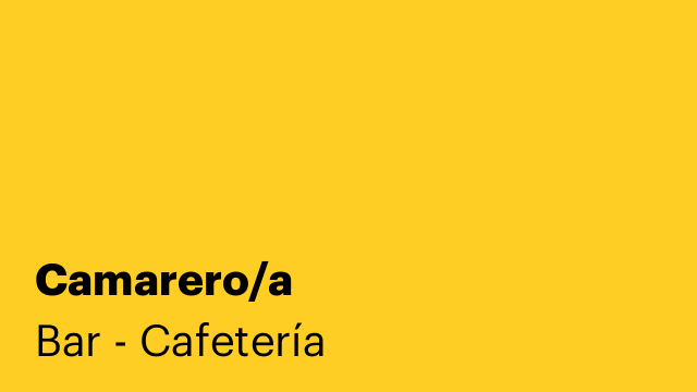 Camarero/a