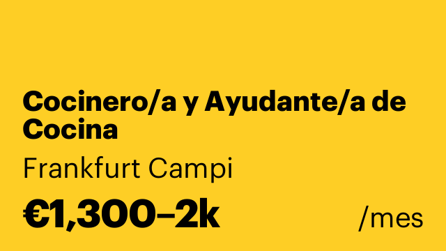 Cocinero/a y Ayudante/a de Cocina