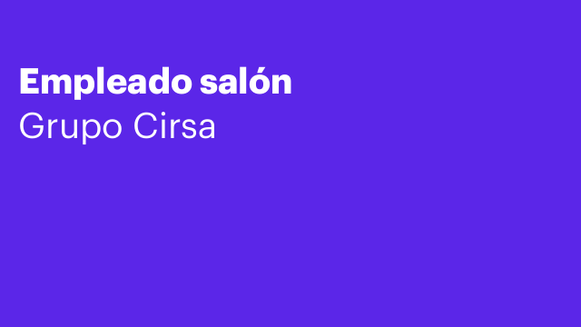 Empleado salón