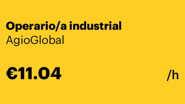 Operario/a industrial
