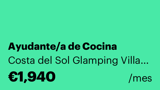 Ayudante/a de Cocina