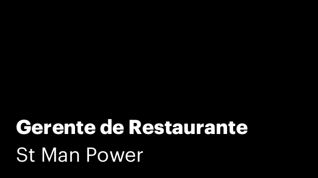 Gerente de Restaurante