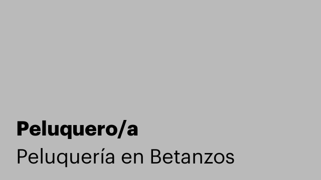 Peluquero/a
