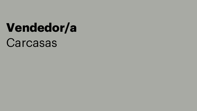 Vendedor/a