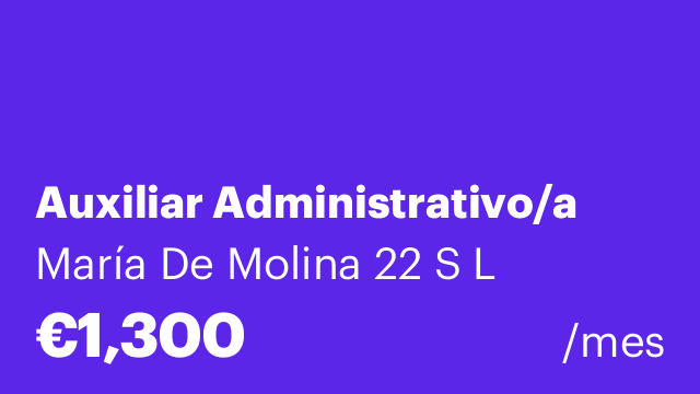 Auxiliar Administrativo/a