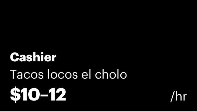 Cashier