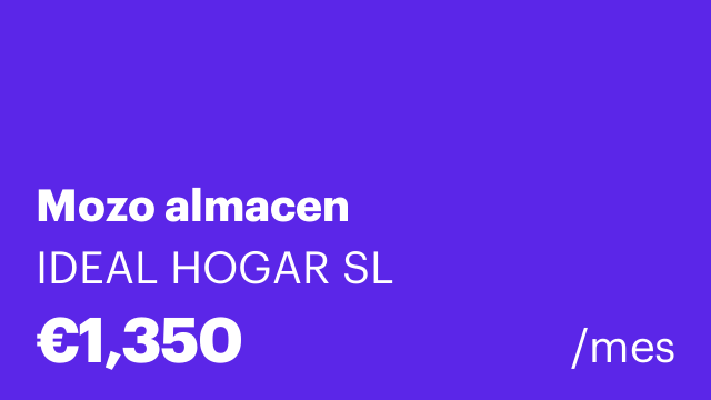Mozo almacen