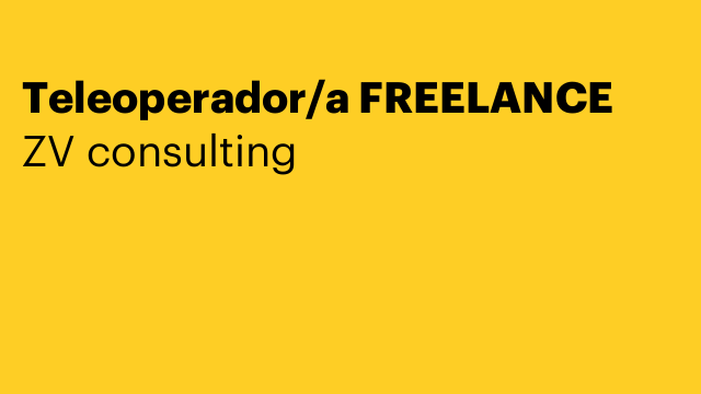 Teleoperador/a FREELANCE