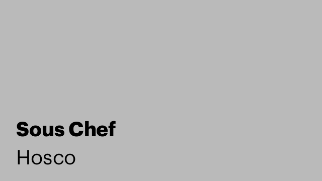 Sous Chef