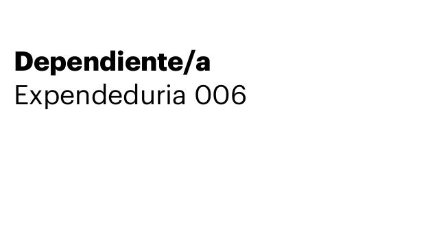 Dependiente/a