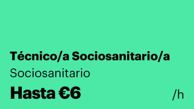 Técnico/a Sociosanitario/a