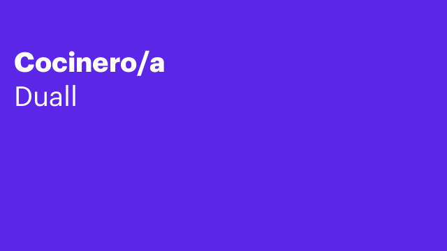 Cocinero/a