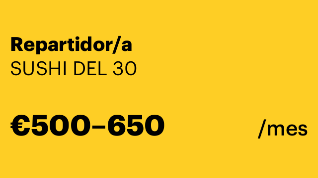 Repartidor/a