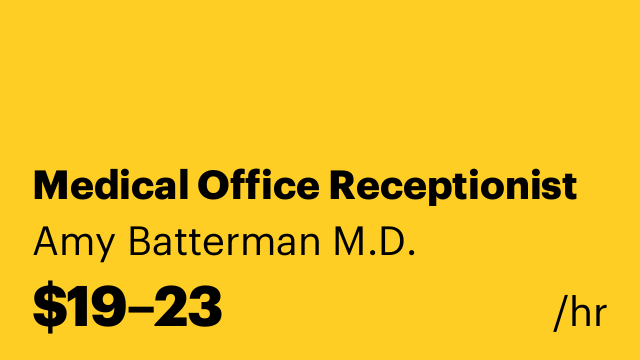 Medical Office Receptionist