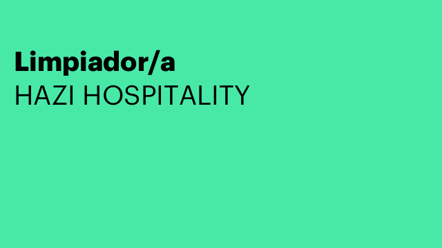 Limpiador/a