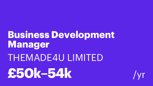 Business Development Manager